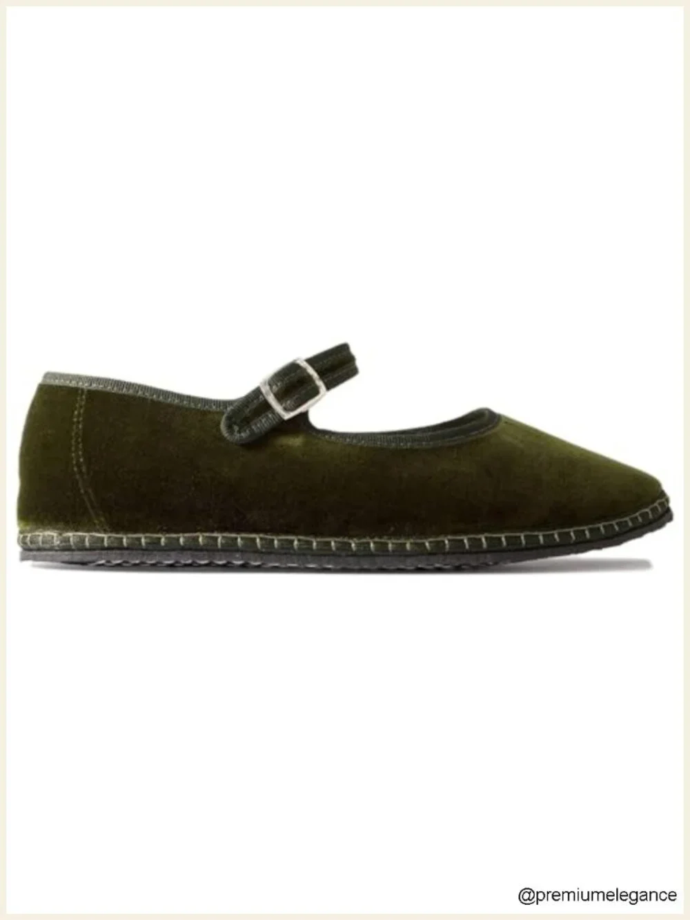 Velvet Mary Jane Flats for Women Suede Round Toe Slip On Cute Ballet Dressy